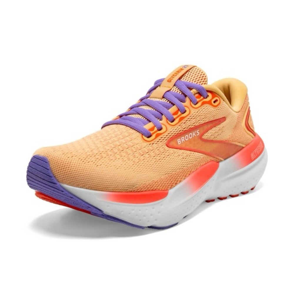 Brooks Glycerin 21 Neutral Running Shoes Lace Up Orange Women’s Size 9